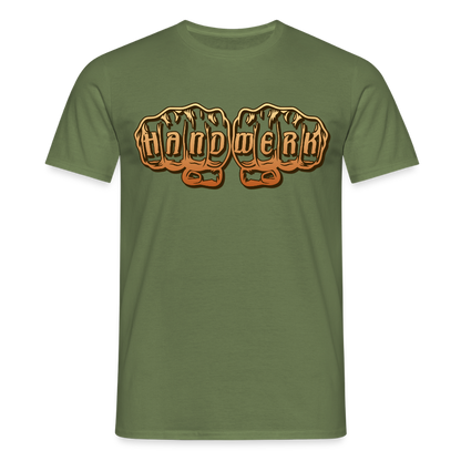 Unisex T-Shirt "Handwerk" Militärgrün Männer T-Shirt