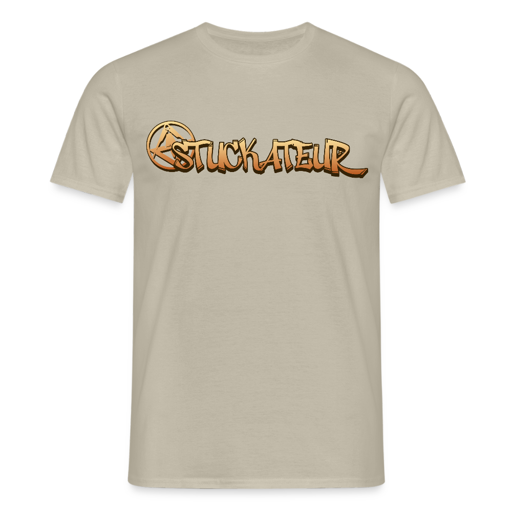 Unisex T-Shirt "Stuckateur" Sandbeige Männer T-Shirt