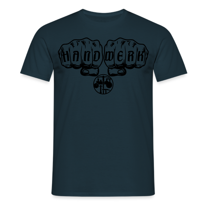 Unisex T-Shirt "Strassenbauer" Navy Männer T-Shirt