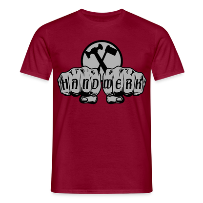 Unisex T-Shirt "Installateur" Ziegelrot Männer T-Shirt