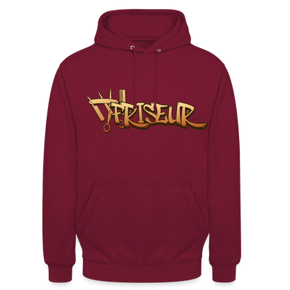 Unisex Hoodie "Friseur" Bordeaux Unisex Hoodie