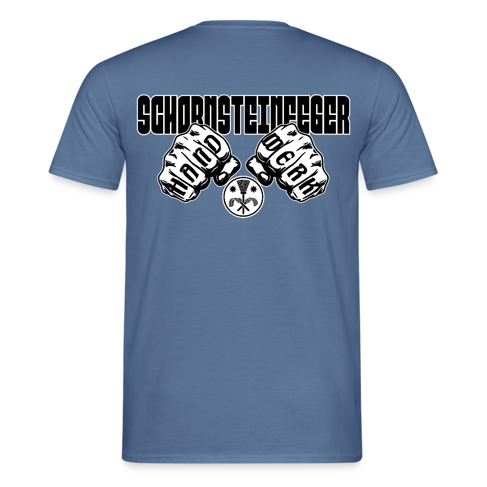 Unisex T-Shirt "Schornsteinfeger" Taubenblau Männer T-Shirt