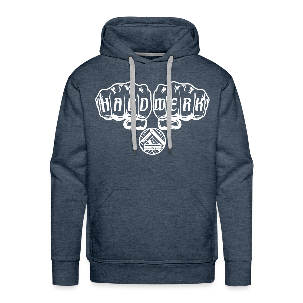 Männer Premium Hoodie "Parkettleger" Jeansblau Männer Premium Hoodie