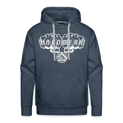 Männer Premium Hoodie "Parkettleger" Jeansblau Männer Premium Hoodie