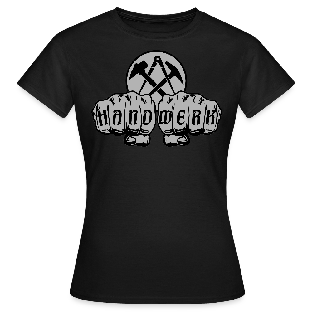 Frauen T-Shirt "Dachdecker" Schwarz Frauen T-Shirt