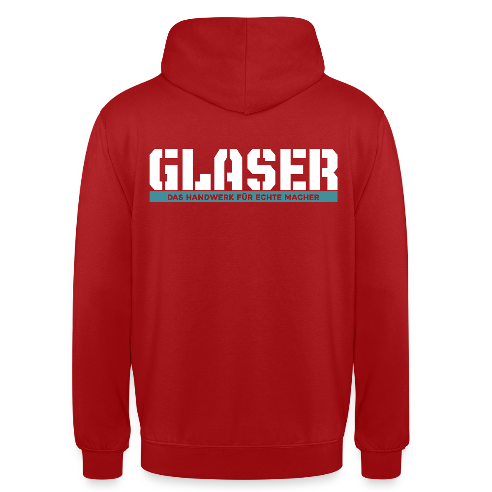 Unisex Hoodie HW-300 | MACHER "Glaser" Rot Unisex Hoodie {{ color }}