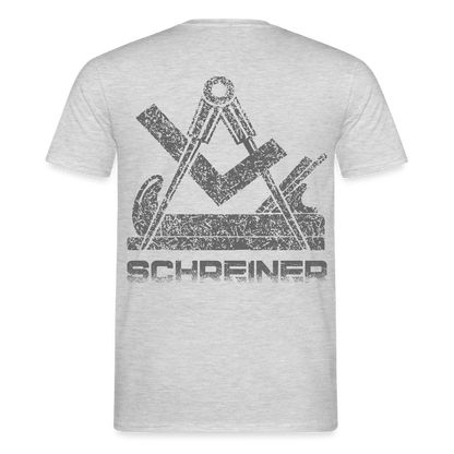 Unisex T-Shirt "Schreiner" Grau meliert Männer T-Shirt