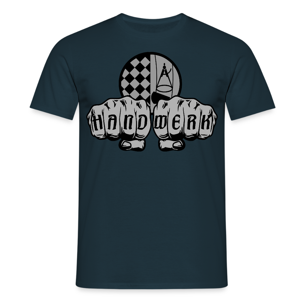 Unisex T-Shirt "Bodenleger" Navy Männer T-Shirt