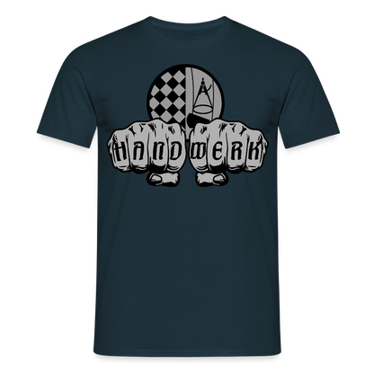 Unisex T-Shirt "Bodenleger" Navy Männer T-Shirt