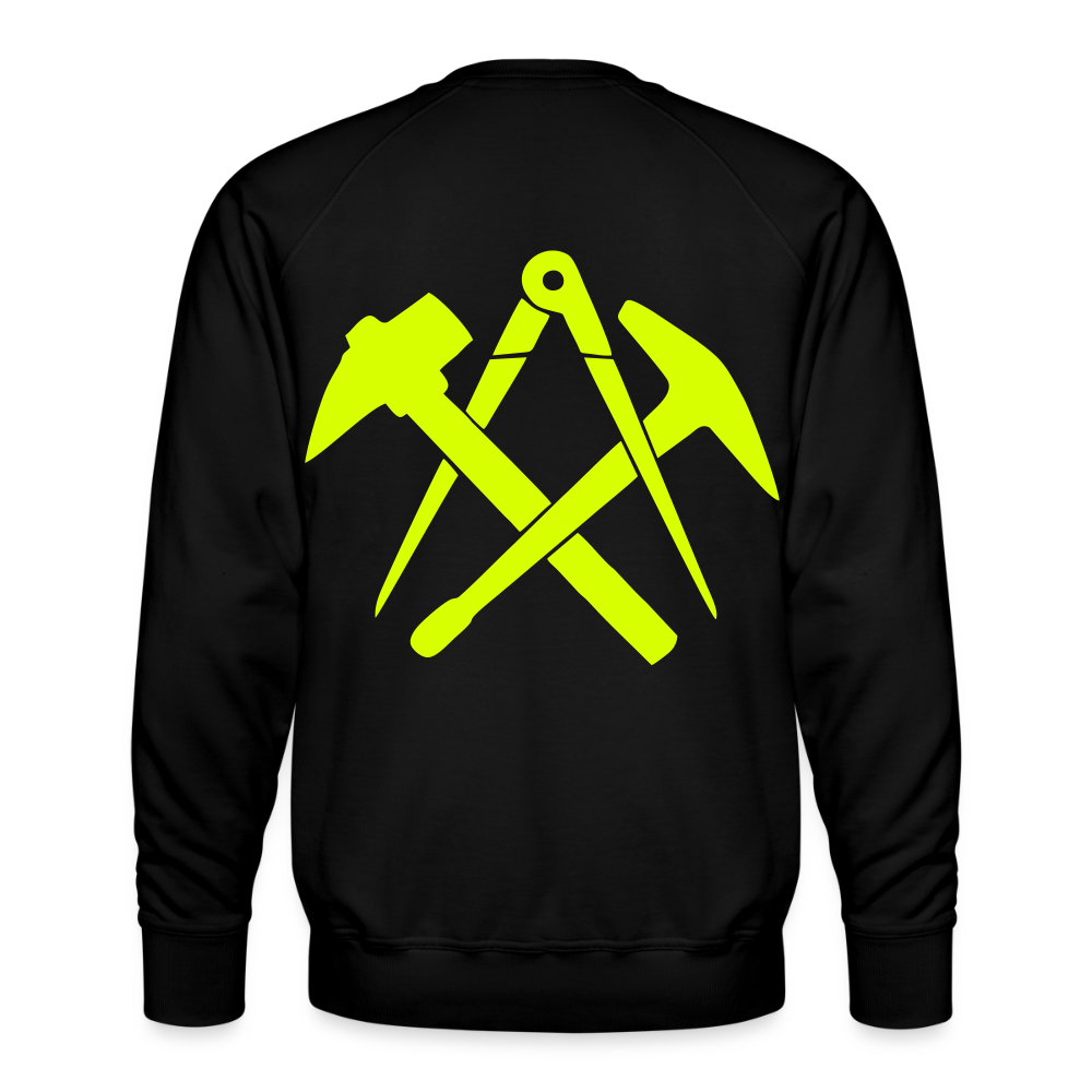 Unisex Premium Pullover "Dachdecker" neongelb Männer Premium Pullover