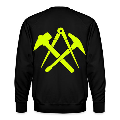 Unisex Premium Pullover "Dachdecker" neongelb Männer Premium Pullover