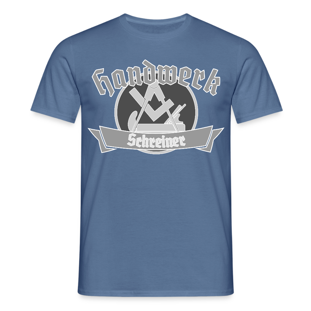 Unisex T-Shirt "Schreiner" Taubenblau Männer T-Shirt