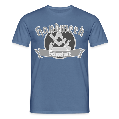 Unisex T-Shirt "Schreiner" Taubenblau Männer T-Shirt