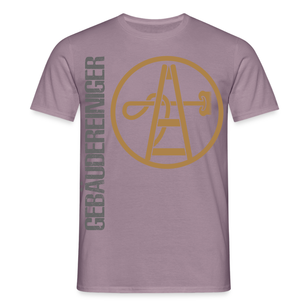 Unisex T-Shirt "Gebäudereiniger" Lilagrau Männer T-Shirt