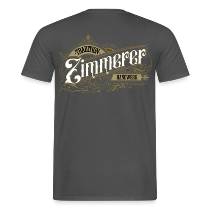 Unisex T-Shirt "Zimmerer"-Nostalgie von Spreadconnect, schwarzes Männer T-Shirt mit nostalgischem Druck, bequem und modisch.