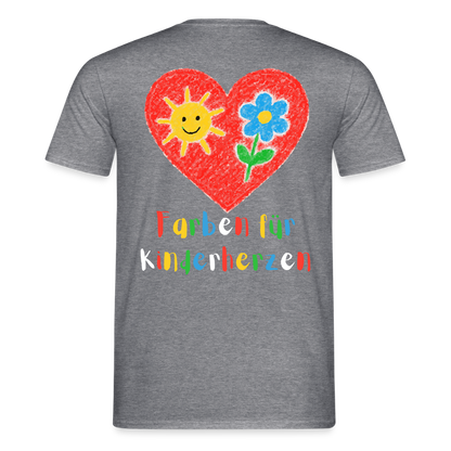 Unisex T-Shirt "Farben für Kinderherzen" (beidseitig bedruckt) Männer T-Shirt
