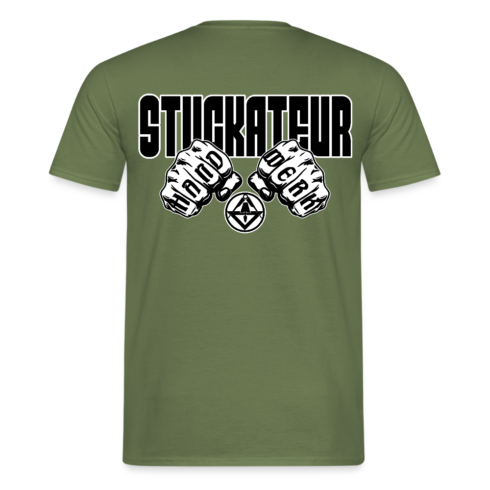 Unisex T-Shirt "Stuckateur" Militärgrün Männer T-Shirt