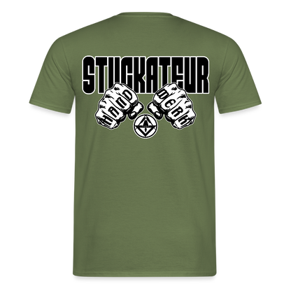 Unisex T-Shirt "Stuckateur" Militärgrün Männer T-Shirt