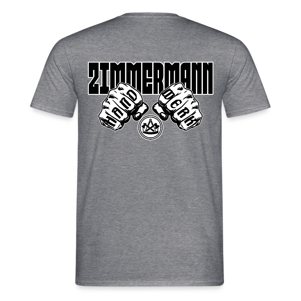 Unisex T-Shirt "Zimmermann" Graphit meliert Männer T-Shirt