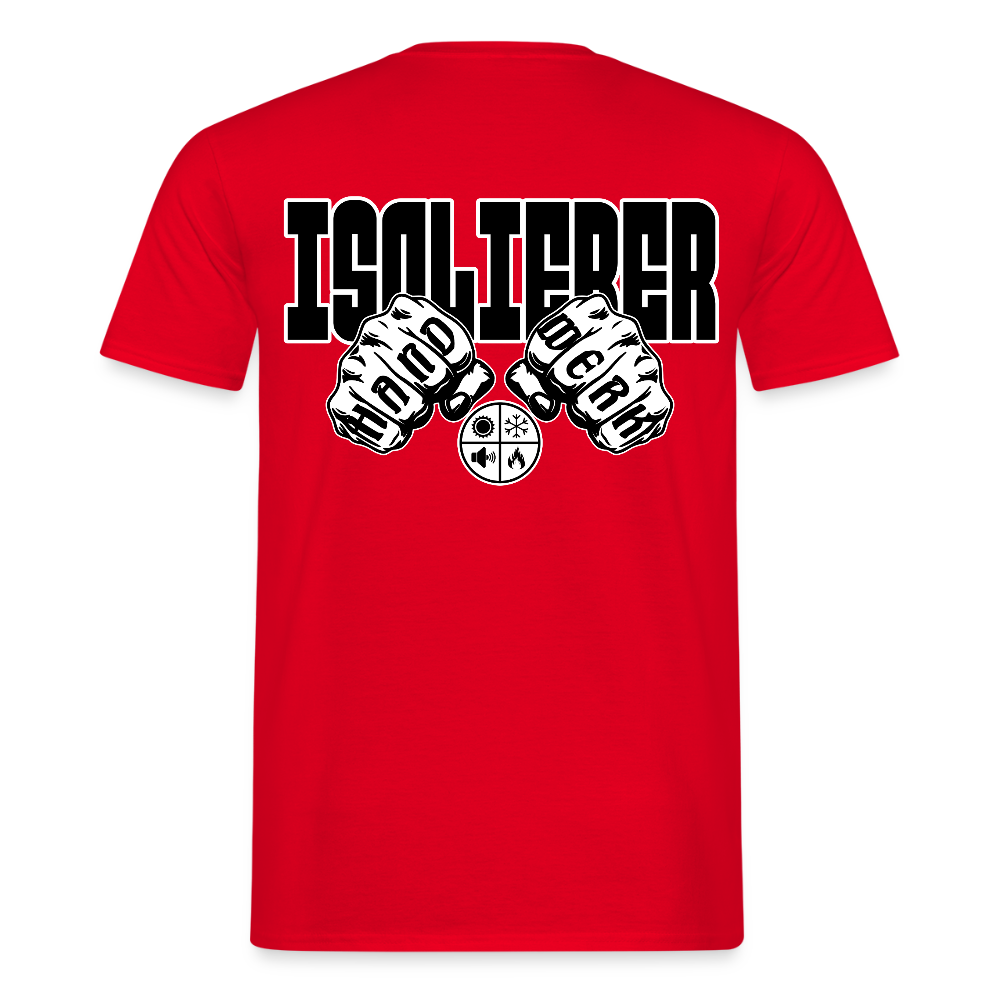 Unisex T-Shirt "Isolierer" Rot Männer T-Shirt