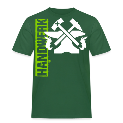 Unisex Workwear T-Shirt "Metallbauer" Flaschengrün Männer Workwear T-Shirt