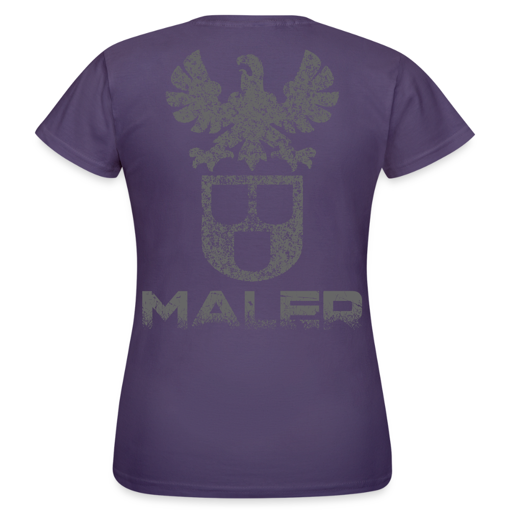 Frauen T-Shirt "Maler" Dunkellila Frauen T-Shirt