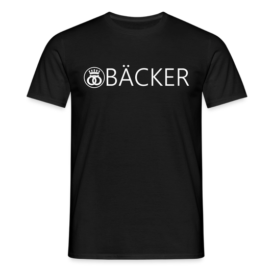 Unisex T-Shirt "Bäcker" - Schwarz