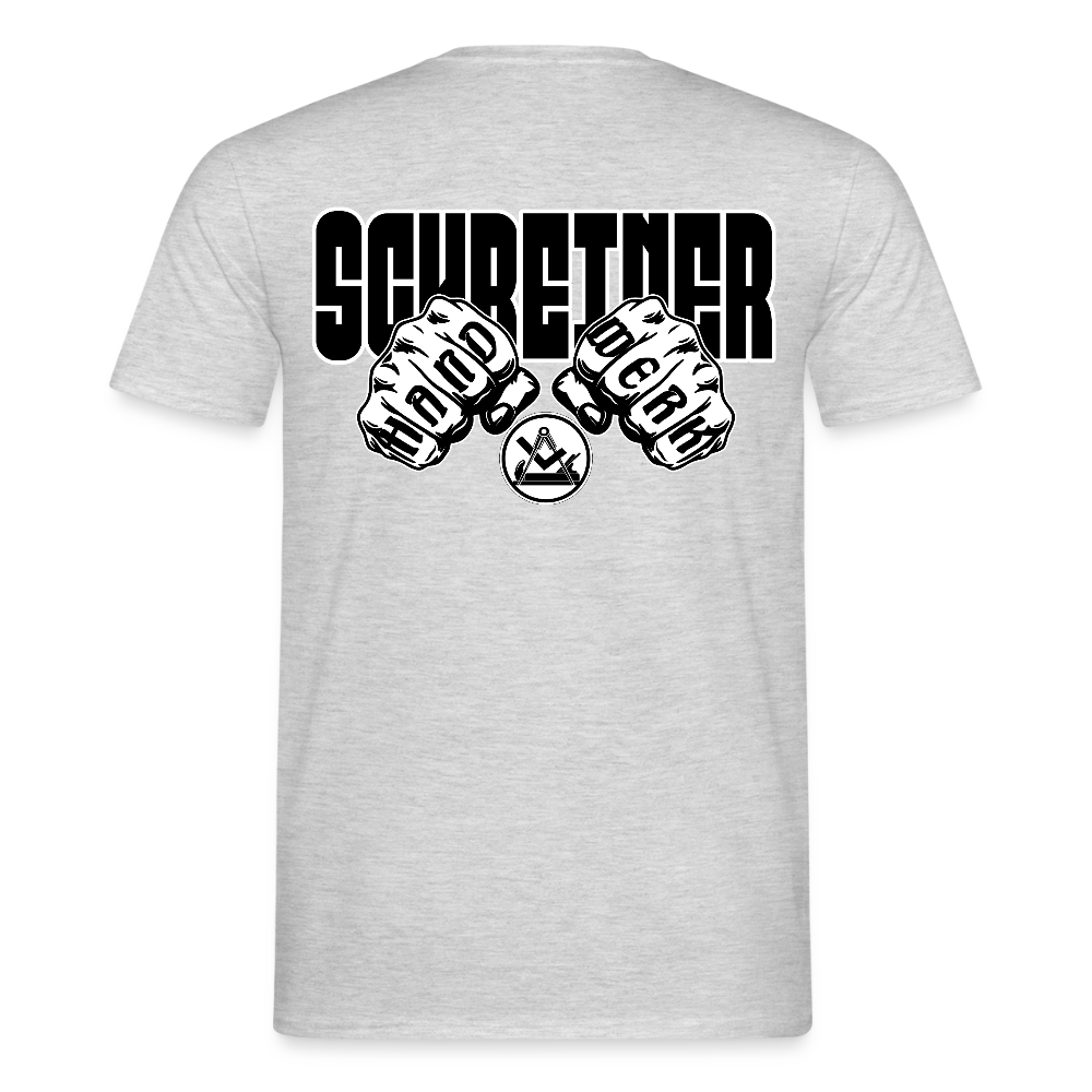 Unisex T-Shirt "Schreiner" Grau meliert Männer T-Shirt