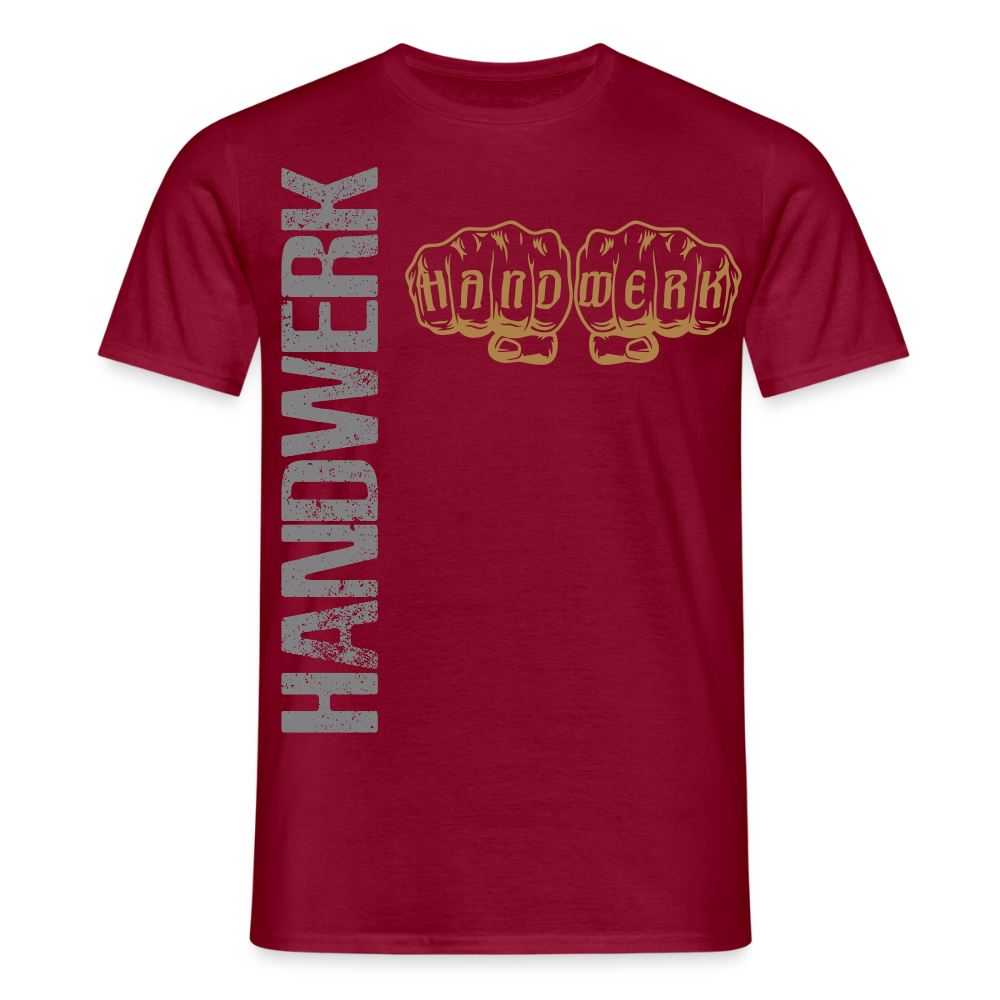 Unisex T-Shirt "Handwerk24" Ziegelrot Männer T-Shirt