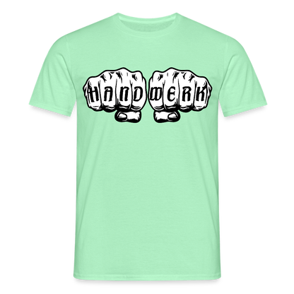 Unisex T-Shirt "Handwerk" Mintgrün Männer T-Shirt