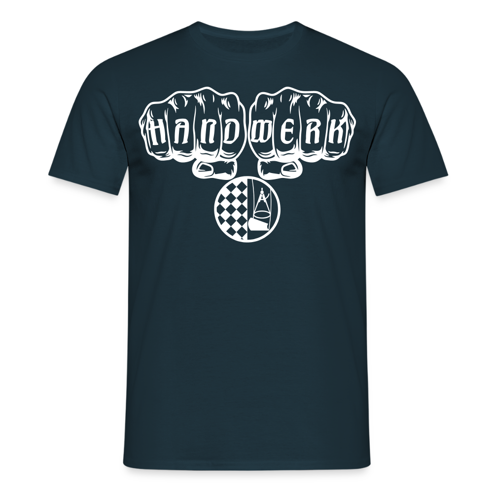 Unisex T-Shirt "Bodenleger" Navy Männer T-Shirt