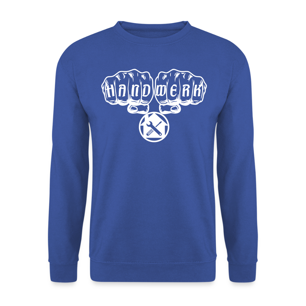 Unisex Pullover "Hausmeister" Royalblau Unisex Pullover