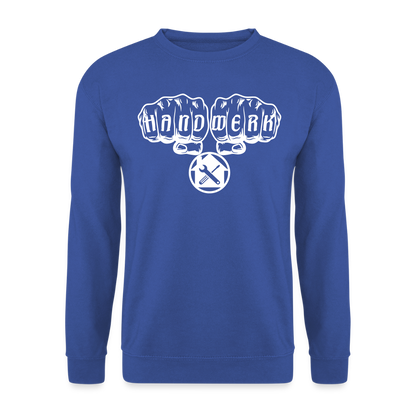 Unisex Pullover "Hausmeister" Royalblau Unisex Pullover