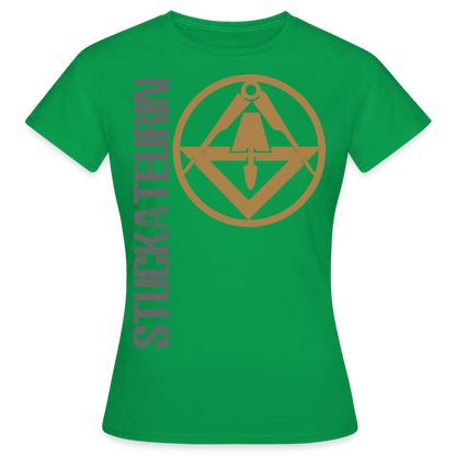 Frauen T-Shirt "Stuckateurin" Kelly Green Frauen T-Shirt