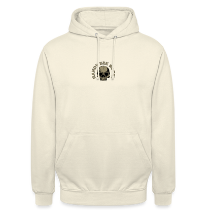 Unisex Hoodie "Handwerk-Rockt" (beidseitig bedruckt) - Vanille-Milchshake