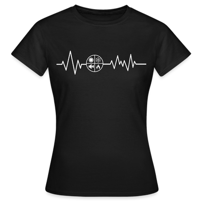 Frauen T-Shirt "Isolierer" Schwarz Frauen T-Shirt