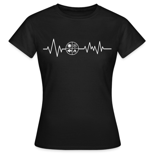 Frauen T-Shirt "Isolierer" Schwarz Frauen T-Shirt