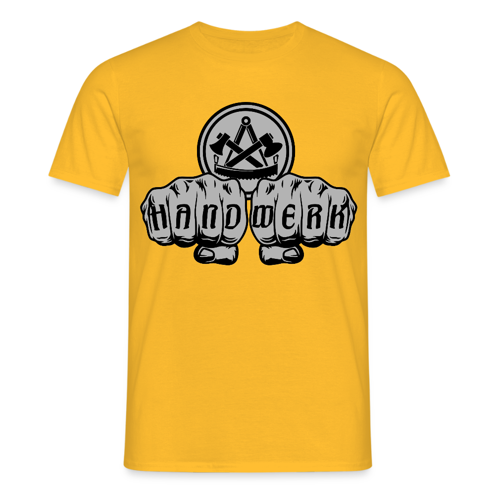 Unisex T-Shirt "Zimmermann" Gelb Männer T-Shirt