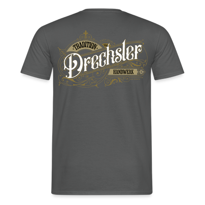 Unisex T-Shirt "Drechsler" Nostalgie Handwerk Anthrazit Männer T-Shirt