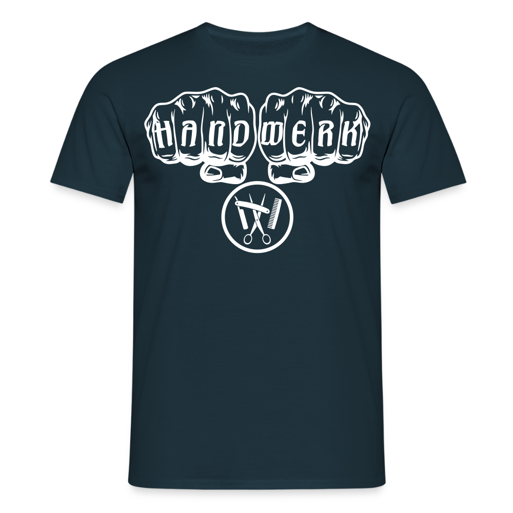 Unisex T-Shirt "Friseur" Navy Männer T-Shirt
