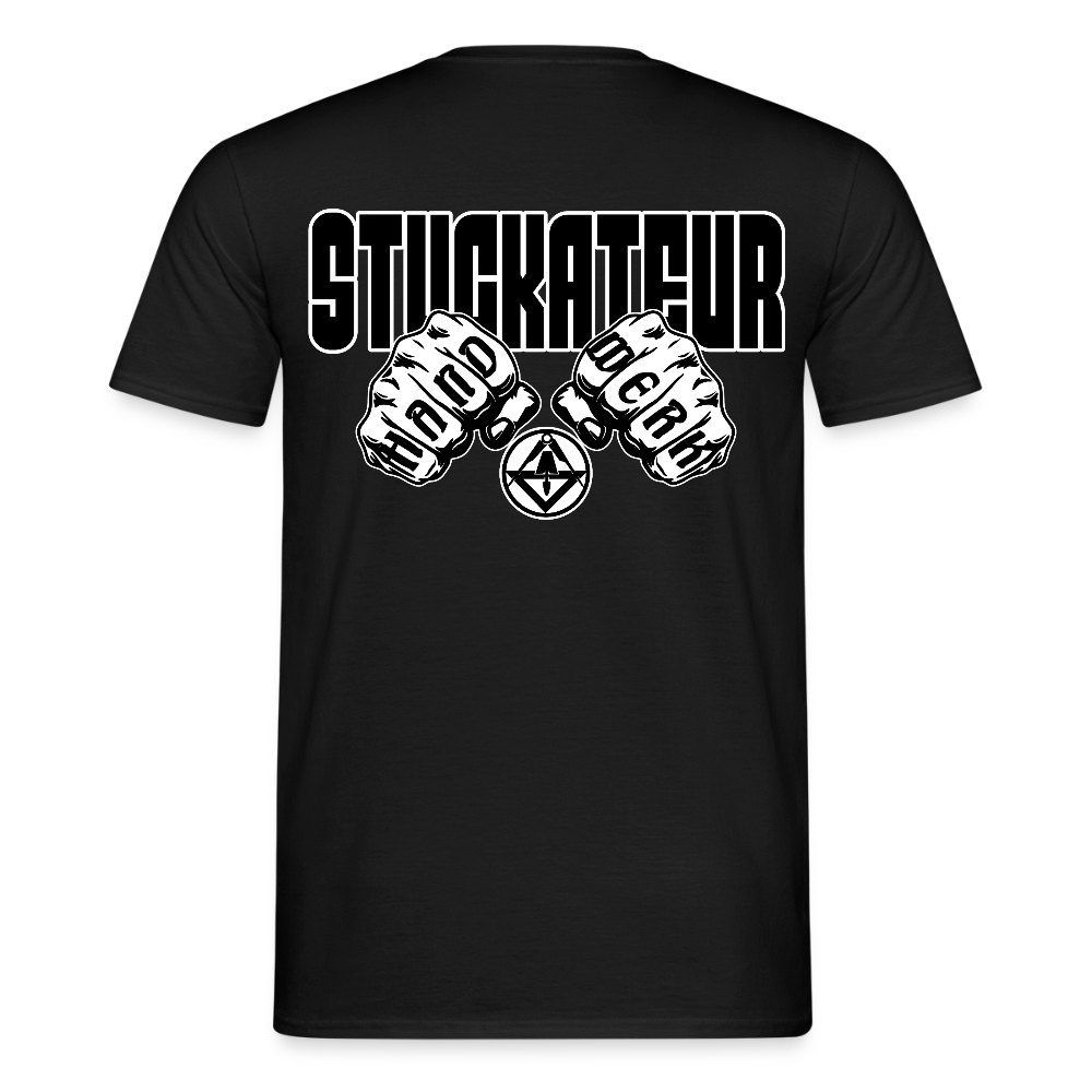 Unisex T-Shirt "Stuckateur" Schwarz Männer T-Shirt