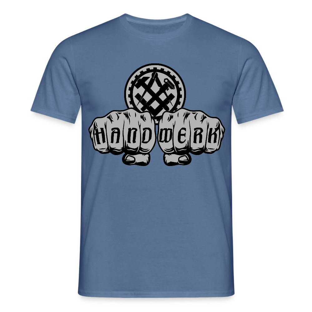 Unisex T-Shirt "Mechaniker" Taubenblau Männer T-Shirt