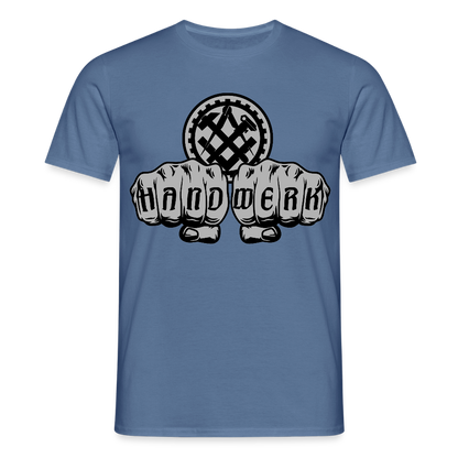 Unisex T-Shirt "Mechaniker" Taubenblau Männer T-Shirt