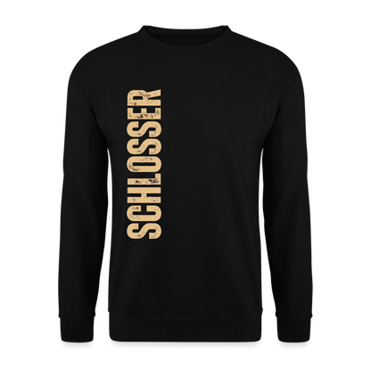 Unisex Pullover "Schlosser" Schwarz Unisex Pullover
