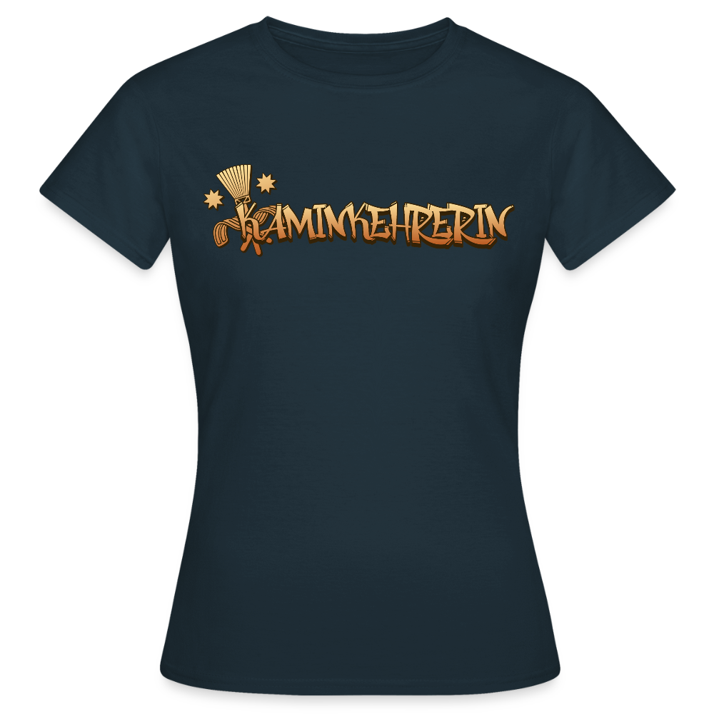 Frauen T-Shirt "Kaminkehrerin" Navy Frauen T-Shirt