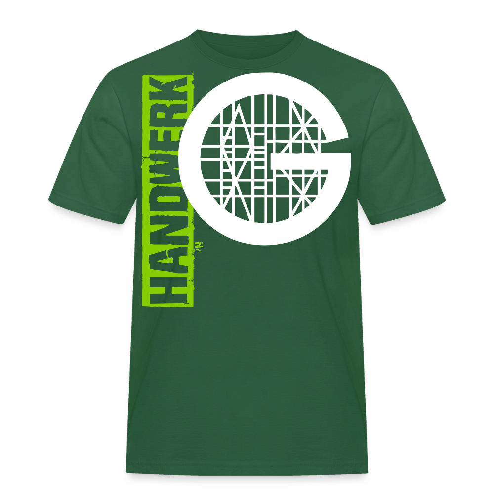 Unisex Workwear T-Shirt "Gerüstbauer" - Flaschengrün