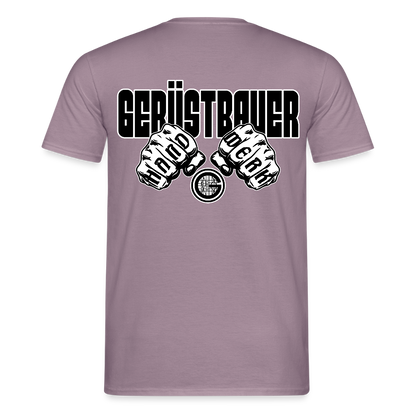Unisex T-Shirt "Gerüstbauer" Lilagrau Männer T-Shirt
