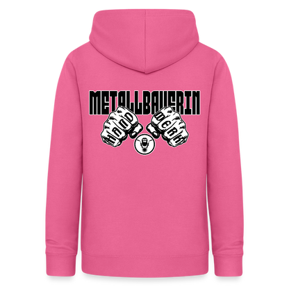 Frauen Hoodie "Metallbauerin" (beidseitig beruckt) - Pink