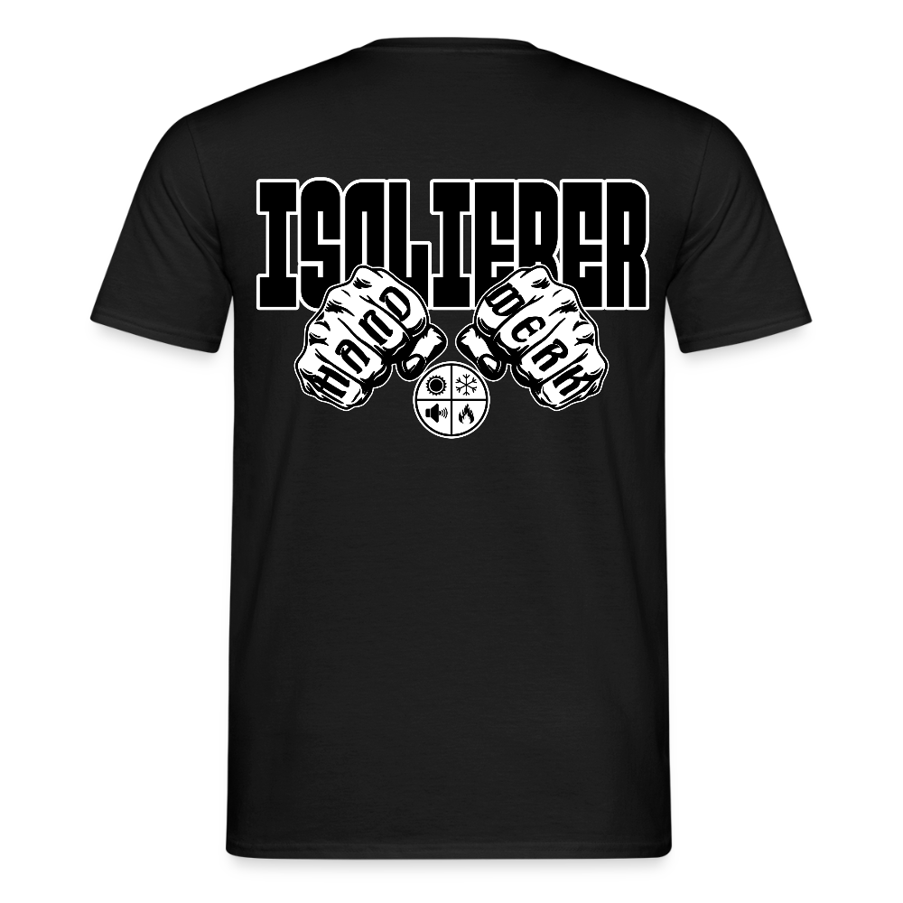 Unisex T-Shirt "Isolierer" Schwarz Männer T-Shirt