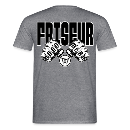 Unisex T-Shirt "Friseur" Graphit meliert Männer T-Shirt